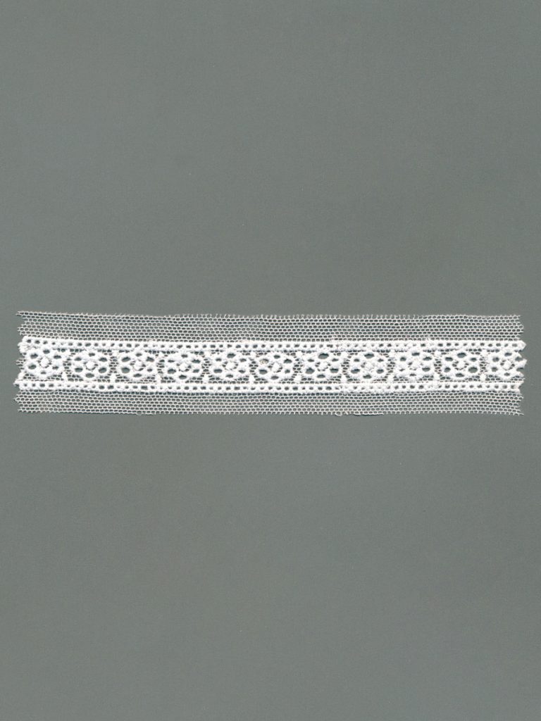 Vintage Embroidered Cotton Tulle