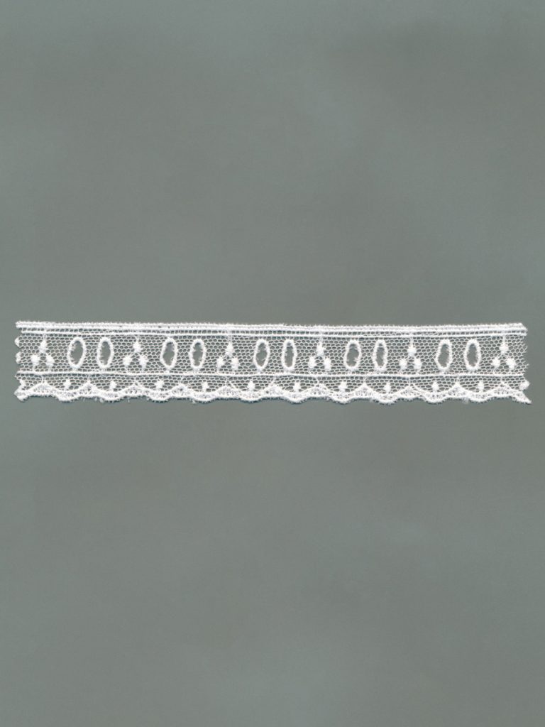 Vintage Embroidered Cotton Tulle