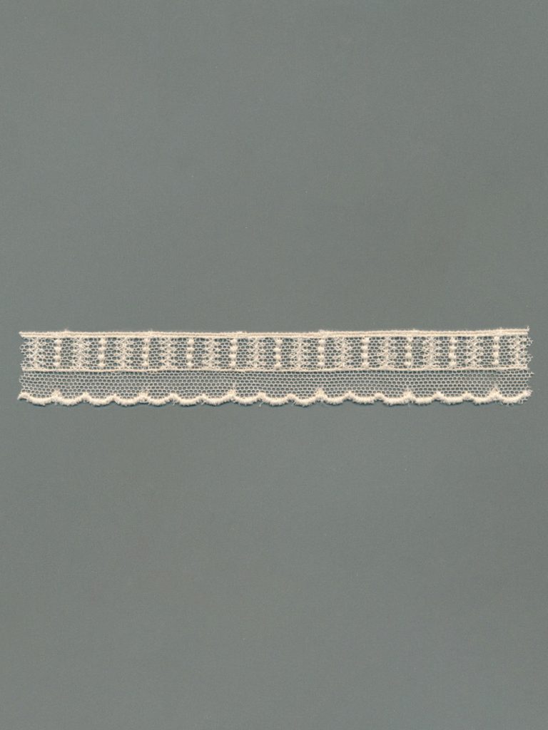 Vintage Embroidered Cotton Tulle Lace