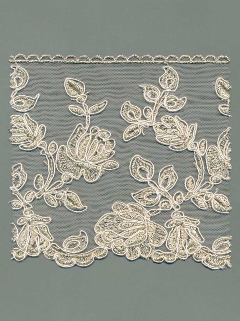 Corded Cotton Tulle Lace
